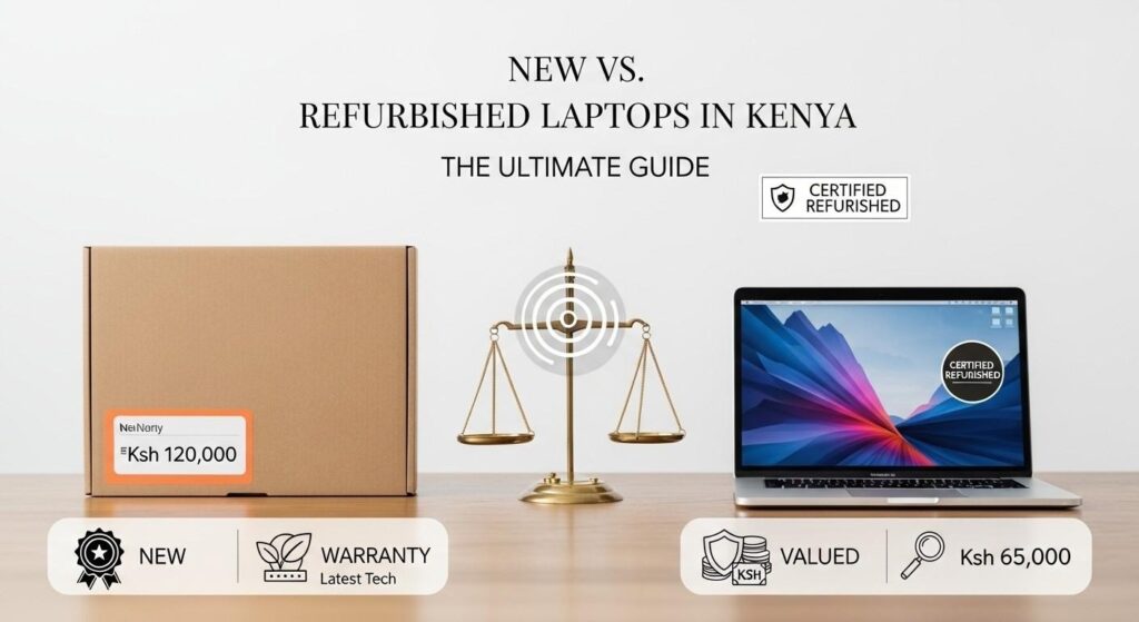 new vs refurbished laptops in Kenya