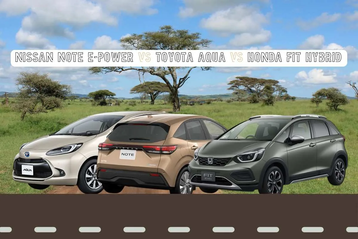 Nissan Note e‑POWER vs. Toyota Aqua vs. Honda Fit Hybrid