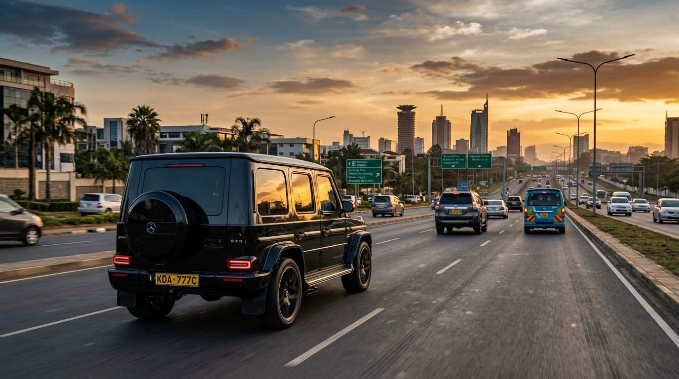 Mercedes Benz G-Class on Kenyan road