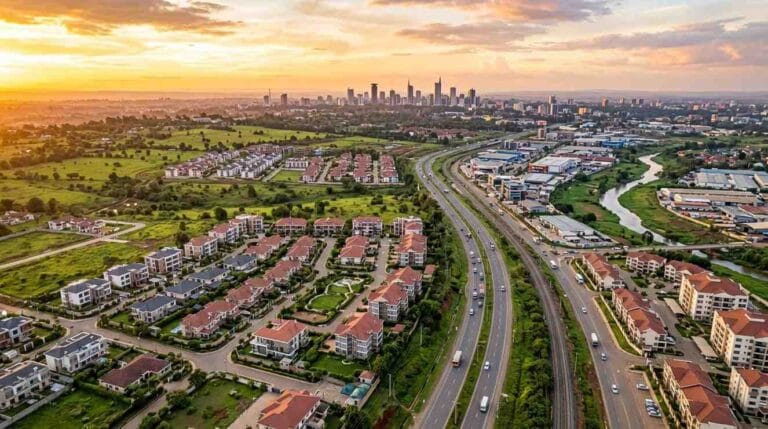 Machakos County Athi River Aerial view