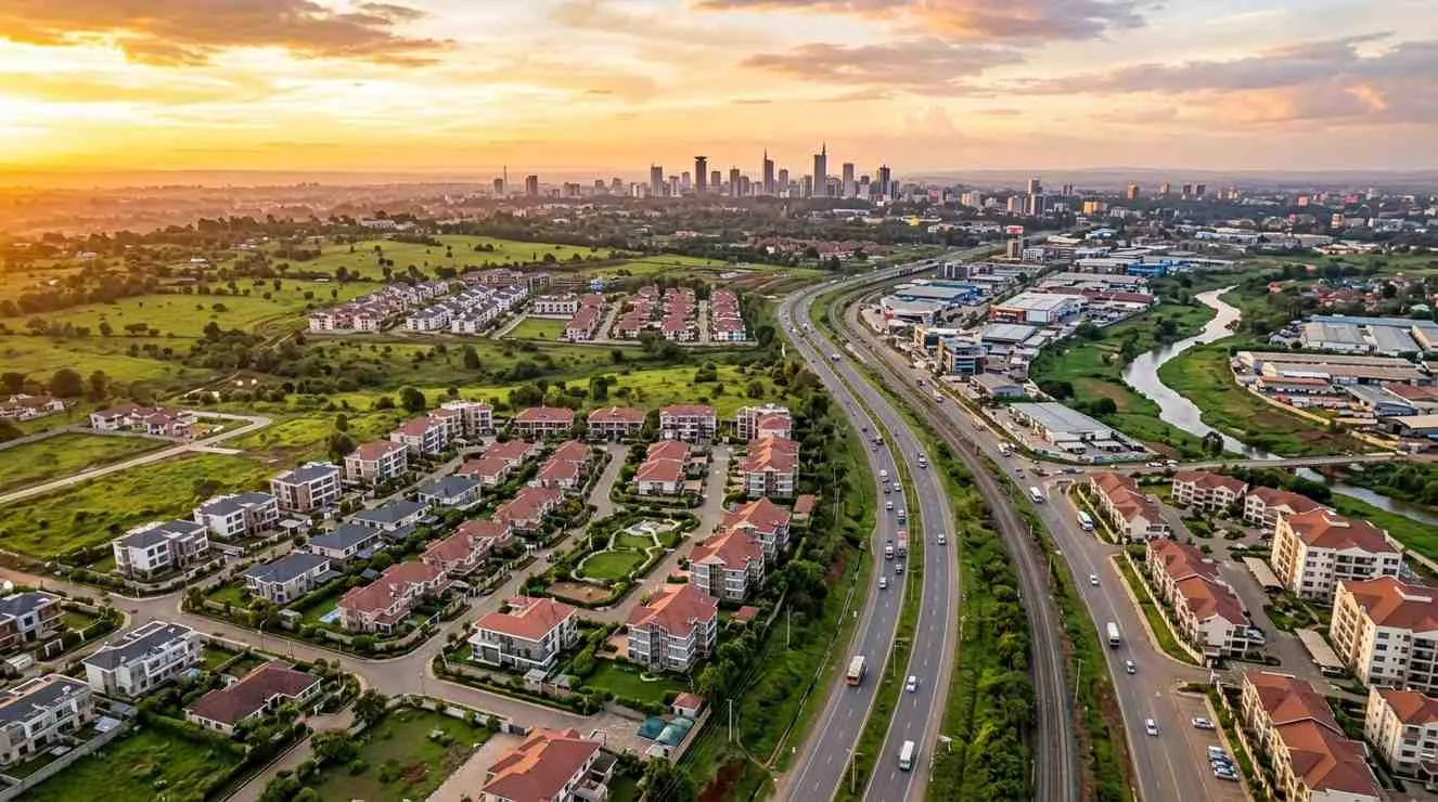 Machakos County Athi River Aerial view