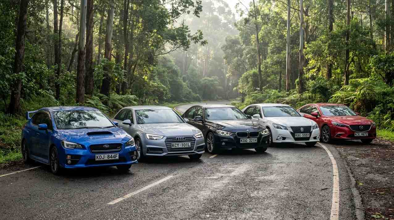 Best 4WD sedan/saloon cars lineup featuring Subaru WRX, Audi A4, BMW 3 Series and more