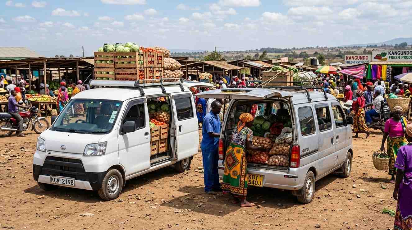4WD kei vans from Japan — Daihatsu Atrai and Suzuki Every on Kenya roads