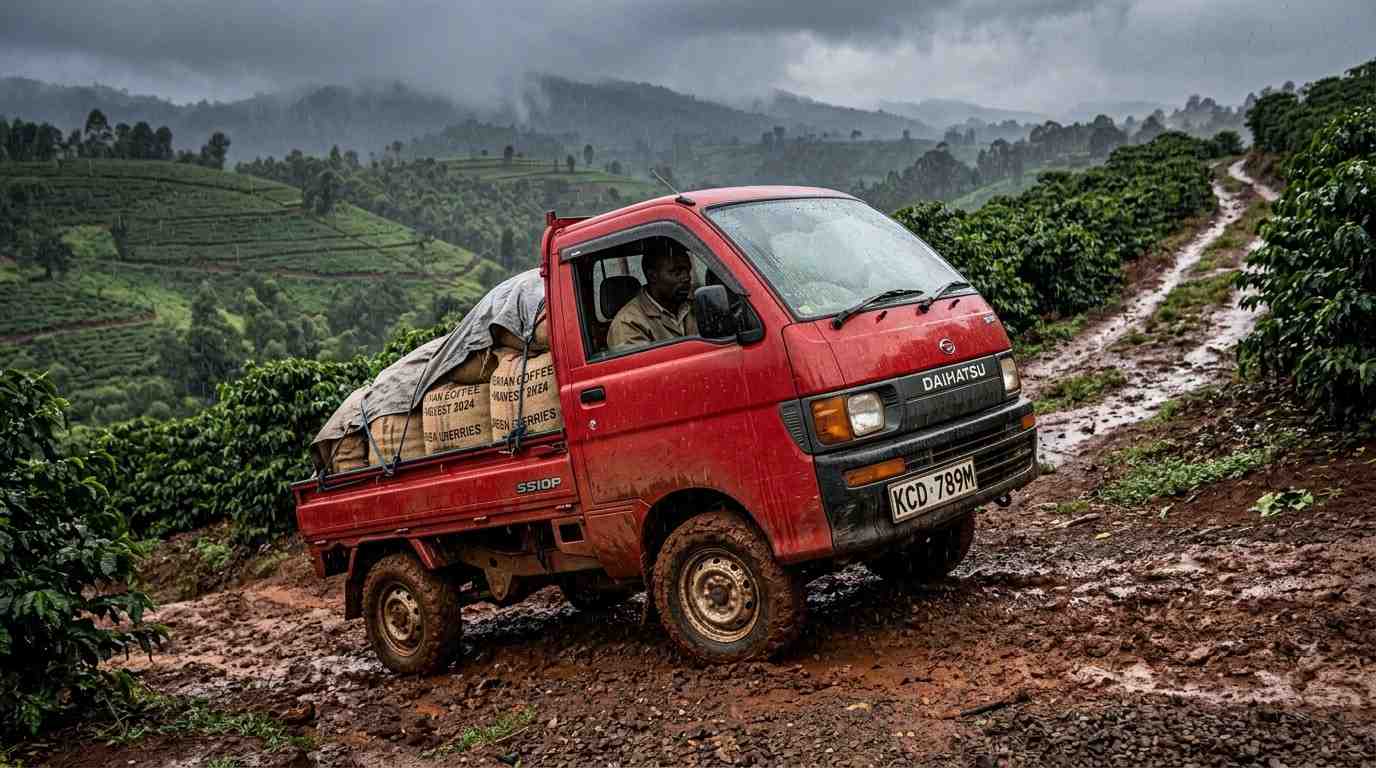 Daihatsu Hijet Truck 4WD on a Kenyan farm — best kei truck for agriculture