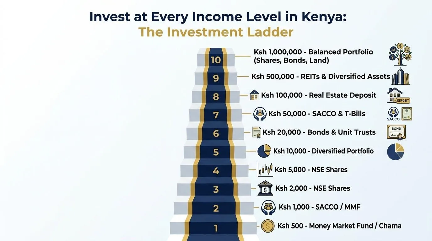 How to Invest at Every Income Level in Kenya: From Ksh 500